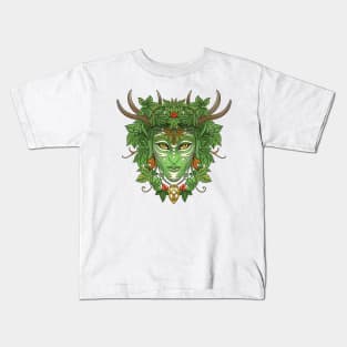 Green Man Kids T-Shirt